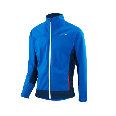 Kurtka Softshell Löffler Calido Windstopper Ciepła (wiatroszczelna, ciepła i izolująca) niebieska męska