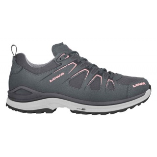 Lowa buty trekkingowe Innox Evo Low GTX (Outdoor-Fitness, mikrofibra, wodoodporne) asfaltowo-szare/łososiowe damskie