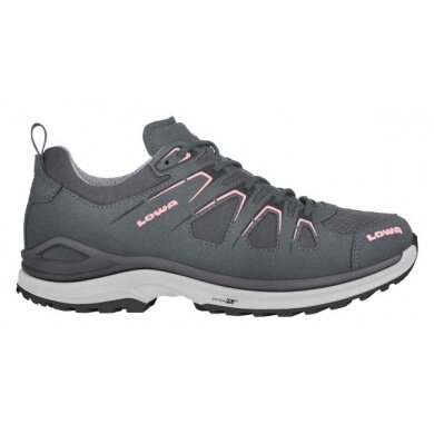 Lowa buty trekkingowe Innox Evo Low GTX (Outdoor-Fitness, mikrofibra, wodoodporne) asfaltowo-szare/łososiowe damskie