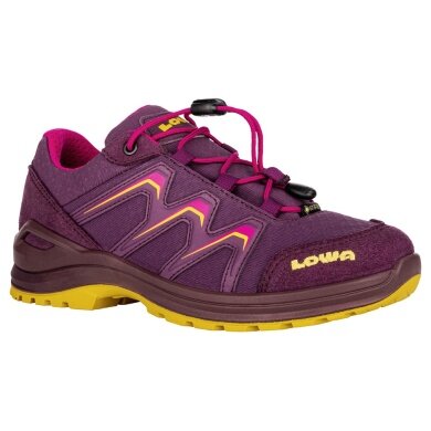 Lowa Buty trekkingowe Maddox Low GTX Junior (Tekstylia/Syntetyk, wodoodporne) winogrono/fuksja Dzieci