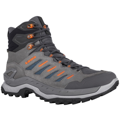 Lowa Buty trekkingowe Innovo Mid GTX (All-Terrain, zamsz, wodoodporne) ciemnoszare/petrol męskie