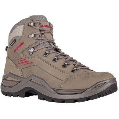 Lowa buty trekkingowe Renegade EVO Mid GTX (wszechstronne, skóra nubukowa, wodoodporne) kamienny brąz/czerwone drewno męskie