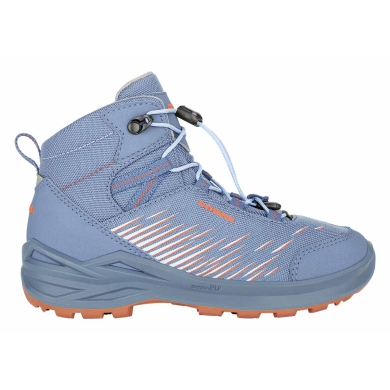 Lowa Buty trekkingowe Zirrox GTX MID Junior (Wielofunkcyjne, wodoodporne) niebiesko-szare/pomarańczowe dla młodzieży