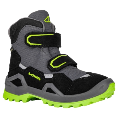 Lowa buty zimowe Milo Evo Mid GTX (tekstylia/synteza, wodoodporne) limonkowo-zielone/szare Dziecięce