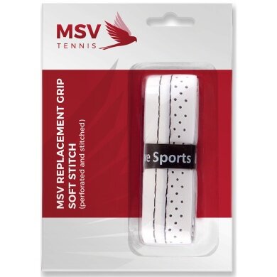 MSV Basisband Soft-Stich Perforated biały - 1 sztuka