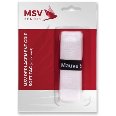 MSV Basisband Soft-Tac Embossed (Ochrona ramion, struktura) 2.2mm biały - 1 sztuka