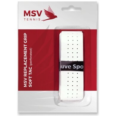 MSV Basisband Soft-Tac Perforated biały - 1 sztuka