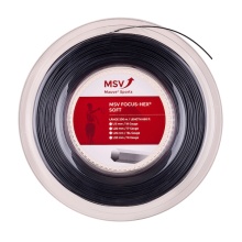 MSV Sznur tenisowy Focus Hex Soft (Trwałość+Dotyk) czarny 200m rolka