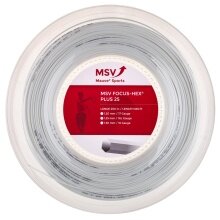 MSV Sznur tenisowy Focus Hex Plus 25 (Trwałość+Spin) biały 200m rolka