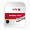 MSV Sznur tenisowy Hepta Twist (Trwałość+Spin) antracyt 12m Zestaw