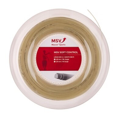 MSV Sznur tenisowy Soft Control (Allround+Touch) naturalny 200m rolka