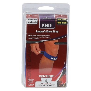 Mueller Kniegurt/Jumper's Knee Strap niebieski