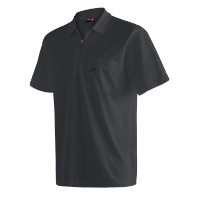 Maier Sports Polo Arwin 2.0 do wędrówek i rekreacji (oddychający, szybko schnący) czarny męski