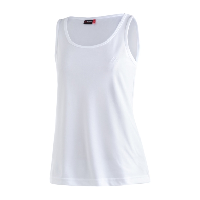 Maier Sports Tank Top Petra (wysoki komfort noszenia) białe damskie