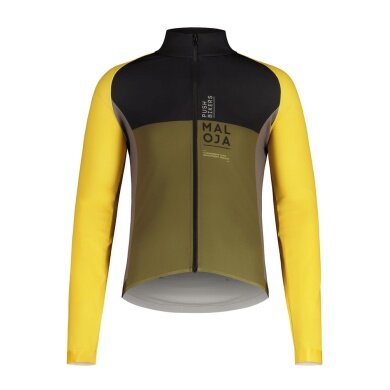 Maloja Kurtka rowerowa CagnoM Cycle Jacket (szybkoschnąca, elastyczny materiał Thermopile) żółto/zielona męska