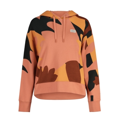 Maloja Bluza z kapturem Organic Sweat Hoody (Bawełna ekologiczna) pomarańczowo/różowa damska