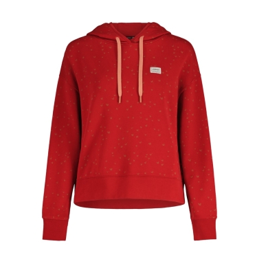 Maloja Bluza z kapturem Organic Sweat Hoody (Bawełna ekologiczna) czerwona Damska