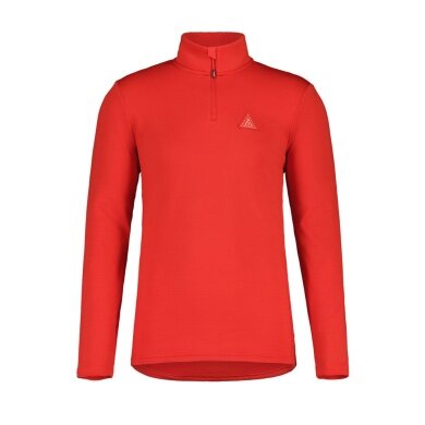 Maloja Langarmshirt CesarM Mountain Fleece (Halfzip, 4-Kierunkowy Stretch, szybkoschnący) czerwony Mężczyźni