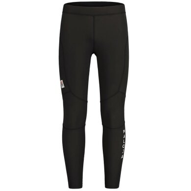 Maloja Spodnie biegowe Winter-Tights BergellM Thermal (izolacja cieplna, duża swoboda ruchów) długie czarne męskie