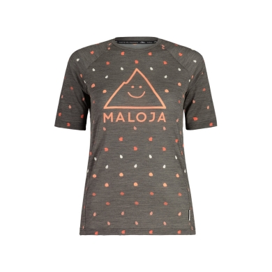 Maloja Sport-Shirt FondoM Baselayer Shirt (Wełna Merino) Bielizna ciemnoszara Damska