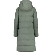 Maloja Zimowy płaszcz AnkogelM Urban ReDown Coat (2-warstwy, wiatroszczelny, bardzo ciepły) mroźna zieleń Damski