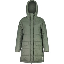 Maloja zimowy płaszcz FossanM Urban Puffer Coat (PrimaLoft® BIO133, wiatroszczelny) zielony Damski