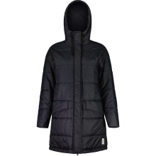 Maloja Zimowy płaszcz FossanM Urban Puffer Coat (PrimaLoft® BIO133, wiatroszczelny) czarny Damski