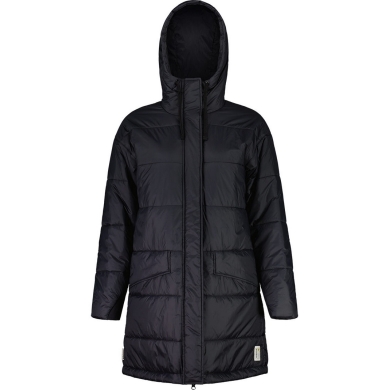 Maloja Zimowy płaszcz FossanM Urban Puffer Coat (PrimaLoft® BIO133, wiatroszczelny) czarny Damski