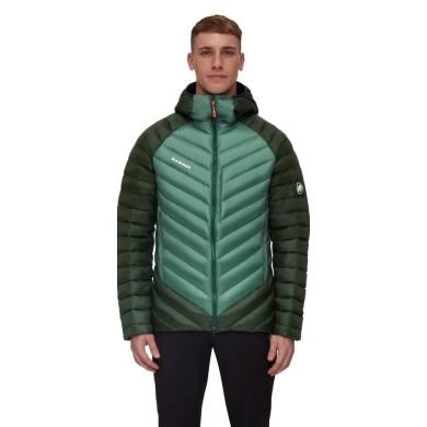 Mammut Zimowa kurtka puchowa Broad Peak Insulated Hooded (Kaptur, ogrzewająca dzięki wypełnieniu puchowym) jadeitowa/zielona męska