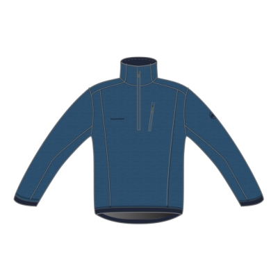 Mammut Fleecepullover Arctic Half Zip Pull (Midlayer, Polartec Thermal Pro-Fleece) ciemnoniebieski Mężczyźni