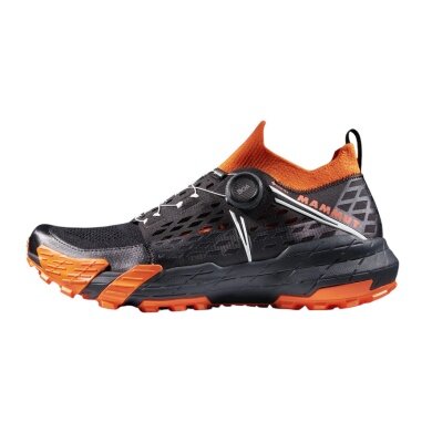 Buty do biegania Mammut Aenergy TR Boa® Mid GTX (wielofunkcyjne, system BOA® Fit, wodoodporne) czarne/pomarańczowe męskie