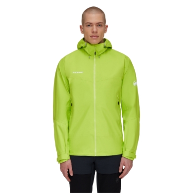 Mammut Kurtka przeciwdeszczowa/wędrówkowa Convey Tour Hardshell (Gore-Tex 2.5-warstwowy, wodoodporny) limonkowy męski