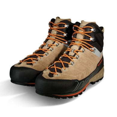 Mammut Buty trekkingowe Kento Tour High GTX (Trekking, skóra zamszowa, wodoodporne) piaskowy/pomarańczowy męskie