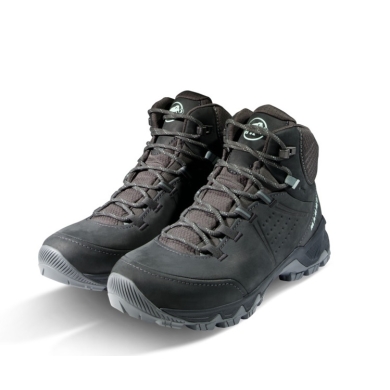 Mammut Buty trekkingowe Nova Mid IV GTX (All-Terrain, skóra nubukowa, wodoodporne) ciemnoszary/jadeitowy Damskie