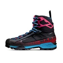 Mammut Buty trekkingowe Taiss Light Mid GTX (Buty górskie częściowo odporne na raki, wodoodporne) czarne/niebieskie Damskie