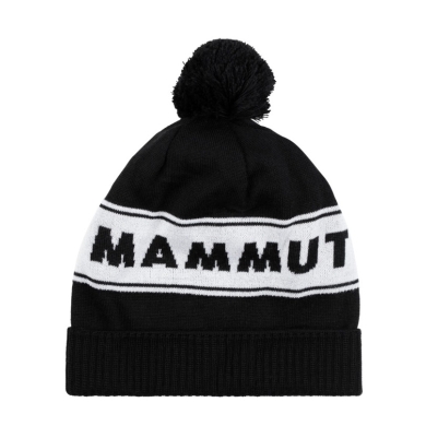 Czapka zimowa Mammut (z pomponem) Peaks Beanie - czarna/biała