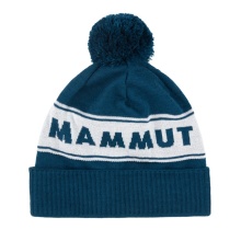 Czapka zimowa Mammut (z pomponem) Peaks Beanie - granatowa/biała