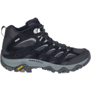 Merrell Buty trekkingowe Moab 3 Mid GTX (oddychające i wodoodporne) czarne/szare męskie