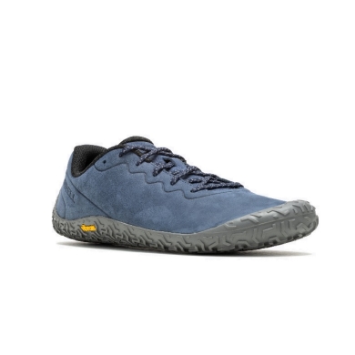 Merrell Minimalne buty biegowe Vapor Glove 6 skórzane niebieskie męskie