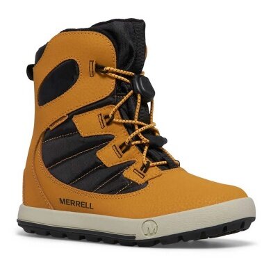 Merrell Zimowe buty Snow Bank 4.0 WTRPF (wodoodporne, ciepłe) żółto/brązowo/czarne dla chłopców