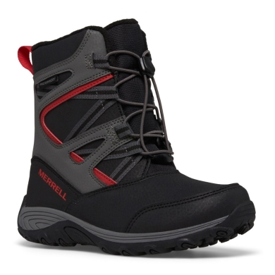 Merrell Zimowe buty Outback Snow Boot 2.0 WTRPF (wodoodporne) czarne dziecięce