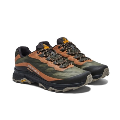 Merrell Trail-Buty biegowe Moab Speed GTX (wodoodporne) khaki/złoty męskie