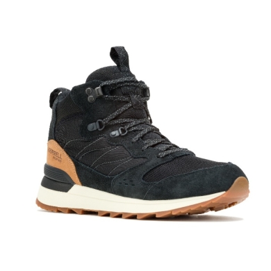 Merrell Sneaker Alpine 83 SNKR Recraft Mid WP (wodoodporny, zamsz/siatka) czarny męski