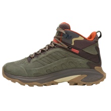 Merrell Buty trekkingowe Moab Speed 2 Leather MID WP (skóra nubukowa, wodoodporne) oliwkowe męskie