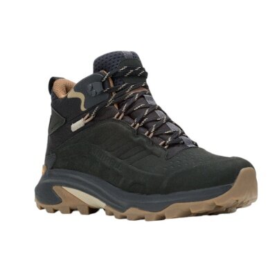 Merrell Buty trekkingowe Moab Speed 2 Leather MID WP (skóra nubukowa, wodoodporne) czarne męskie