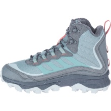 Merrell Buty trekkingowe Moab Speed Thermo Mid WP (skóra licowa, wodoodporne) niebiesko/szare damskie