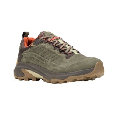 Merrell Buty trekkingowe Moab Speed 2 Leather WP (skóra nubukowa, wodoodporne) oliwkowe męskie