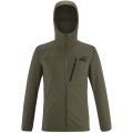 Millet Softshellowa kurtka Magma Shield Hoodie (przyjemne uczucie noszenia) khaki zielony mężczyźni