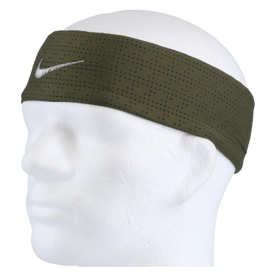 Nike Opaska Fury Headband Terry ciemnozielona - 1 sztuka