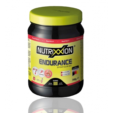 NUTRIXXION Napój Energetyczny - stworzony dla sportów wytrzymałościowych i drużynowych - czerwone owoce 700g puszka